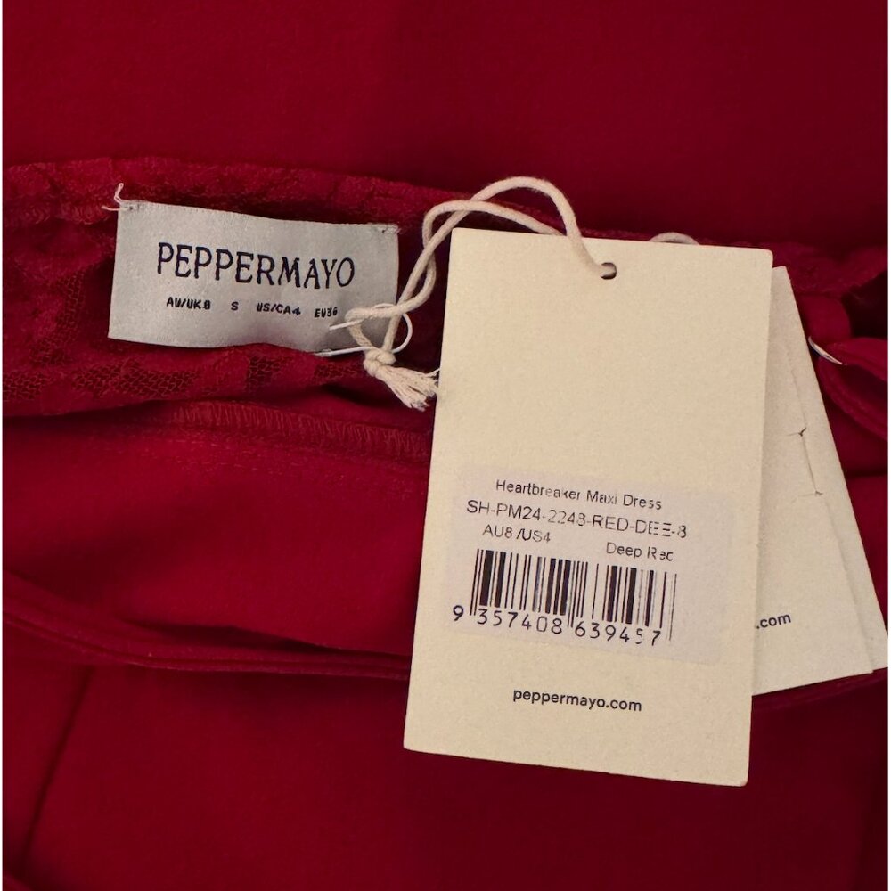 Peppermayo Heartbreaker Maxi Dress - Deep Red - Picture 4 of 4